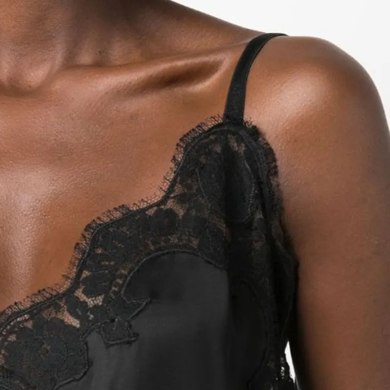 DSQUARED 2 Chantilly lace Asymmetric Top-5