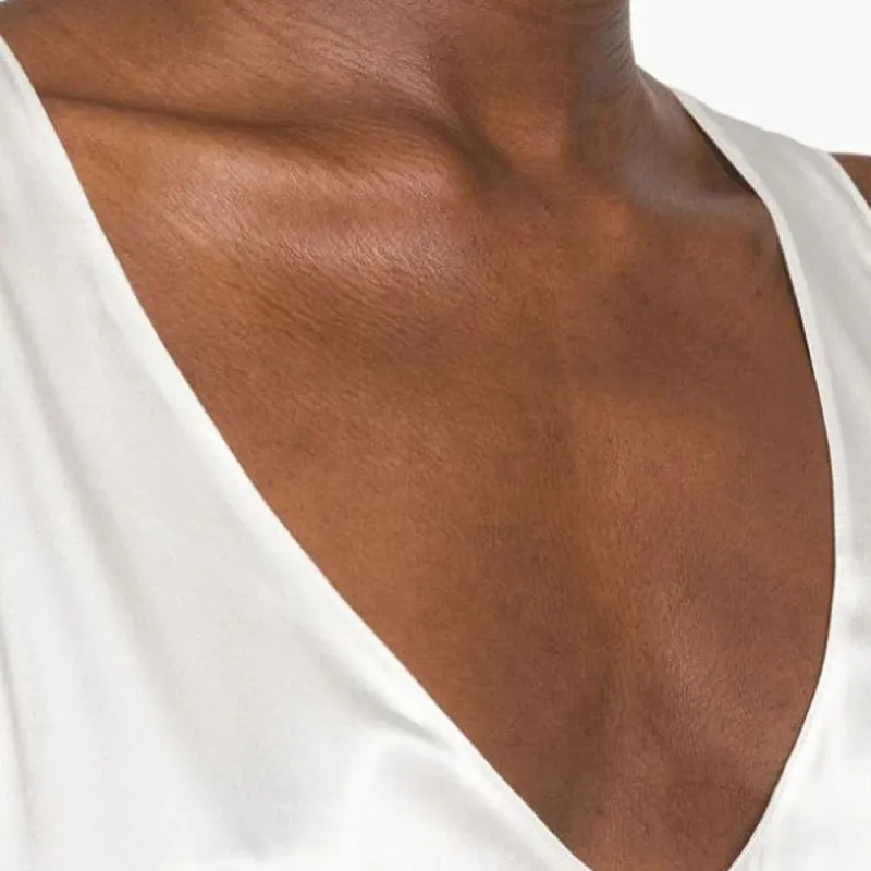 PINKO Sleeveless Stretch Satin Top-1