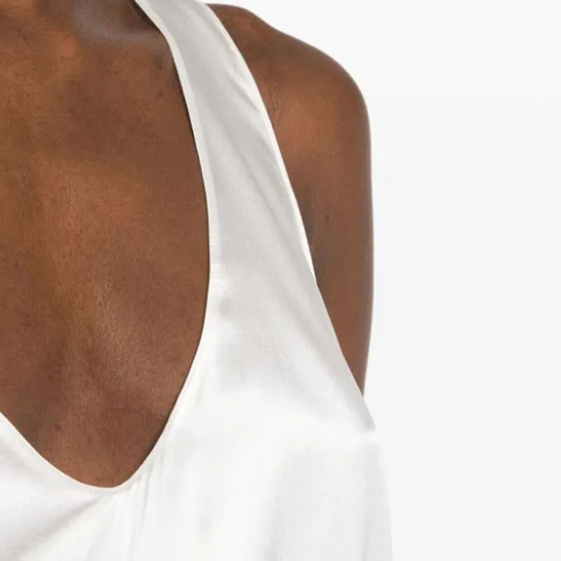 PINKO Sleeveless Stretch Satin Top-2