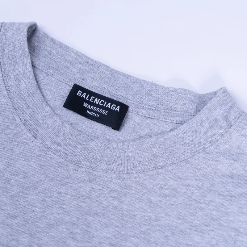 Balenciaga T Shirt Slim Fit Men's Gray-5