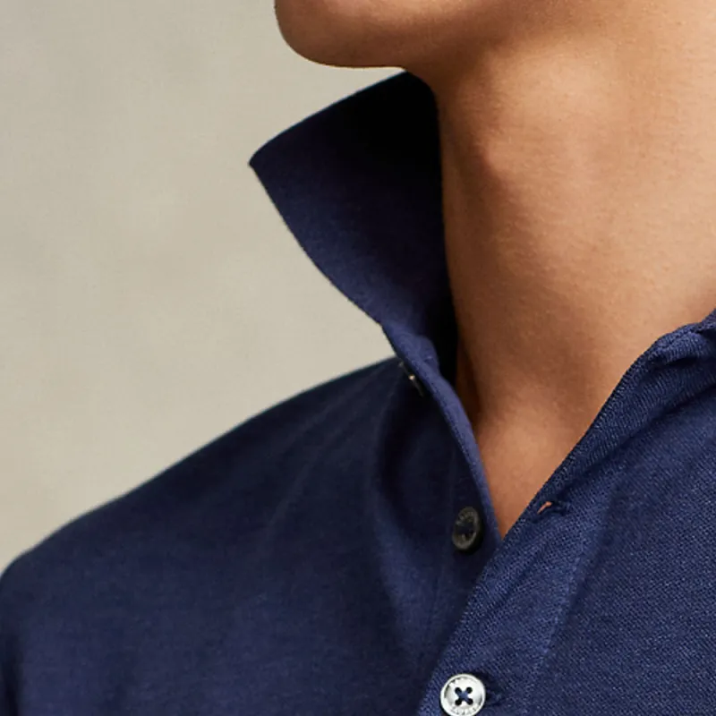 Polo Ralph Lauren Polo Shirt Men's Spring Dark Blue-4