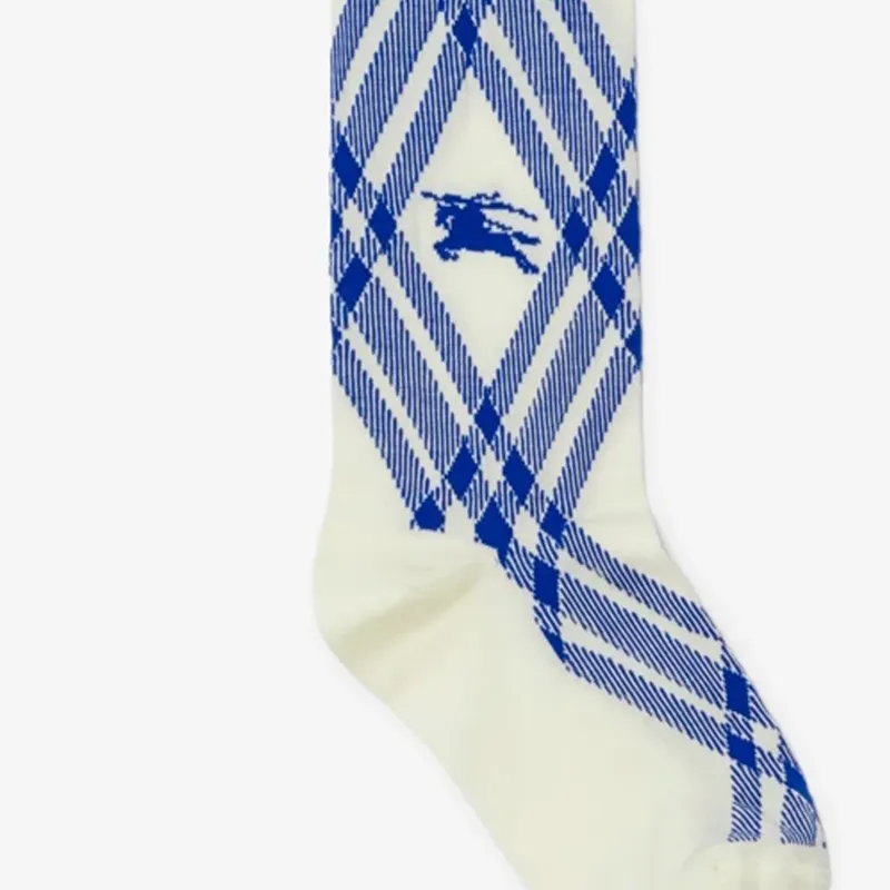 Burberry Knee-High Socks Women's 1 Pack White-2