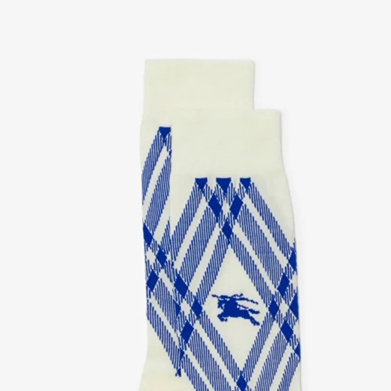 Burberry Knee-High Socks Women's 1 Pack White-4