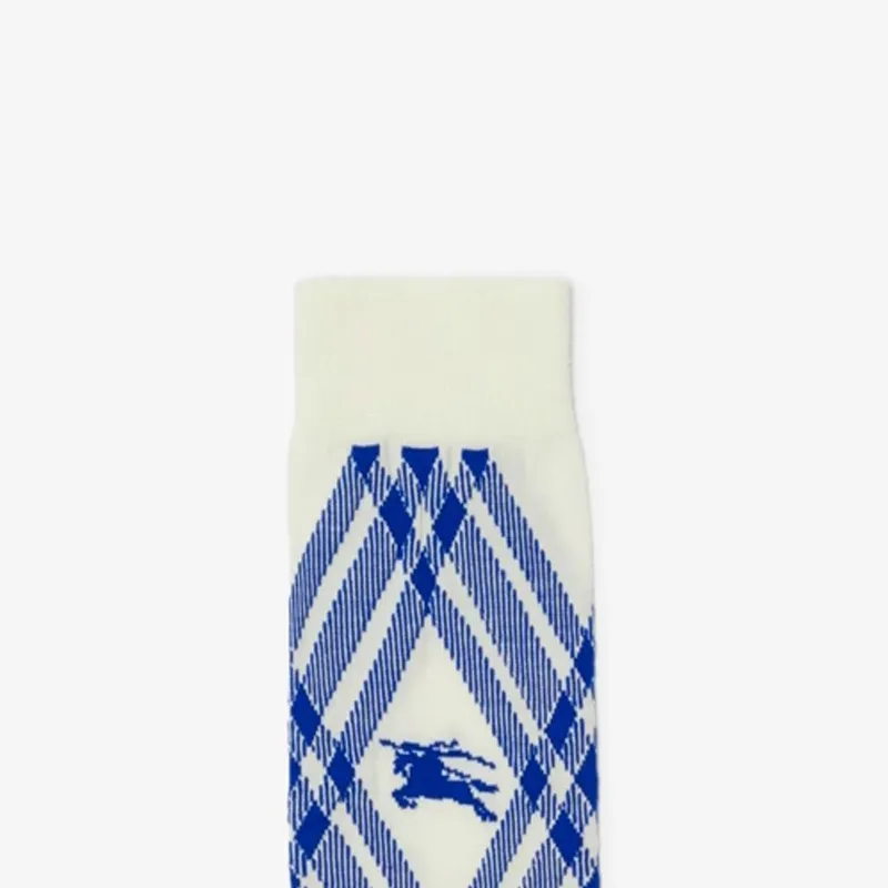 Burberry Knee-High Socks Women's 1 Pack White-1