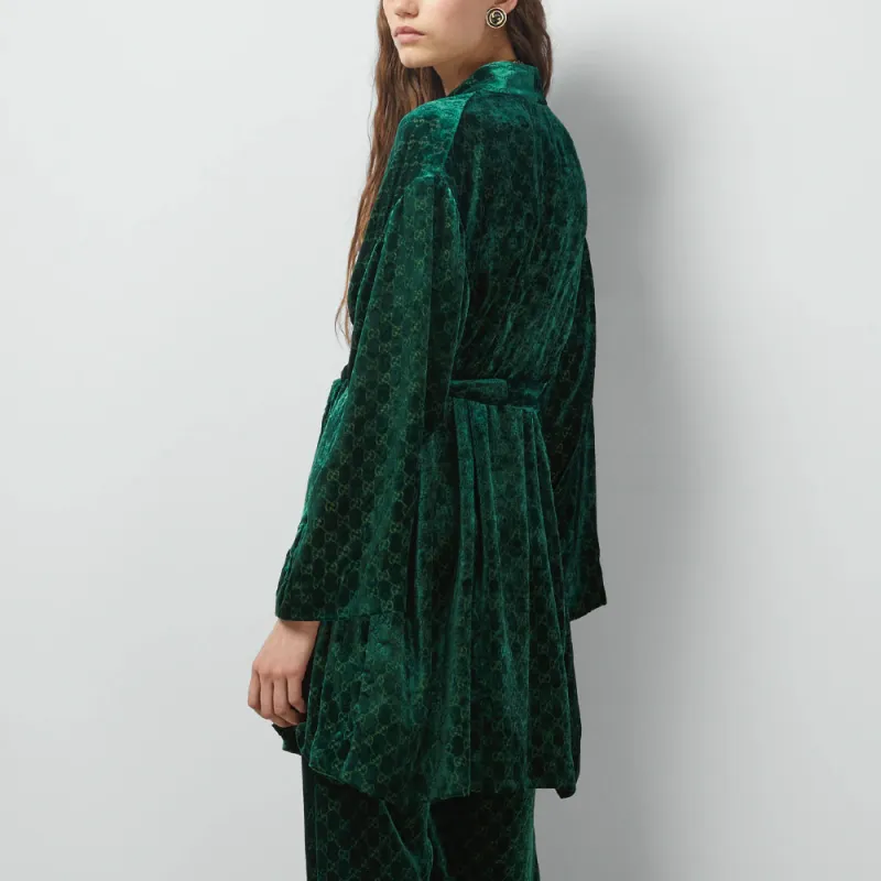 GUCCI GG jacquard Velvet Shirt-2