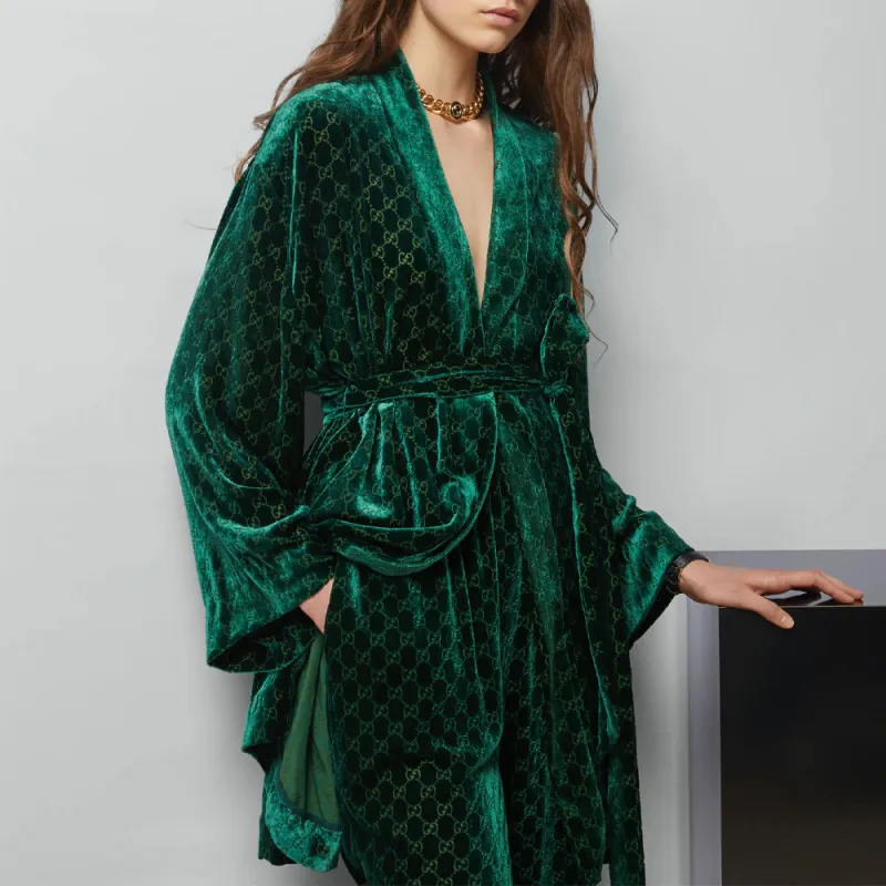 GUCCI GG jacquard Velvet Shirt-1