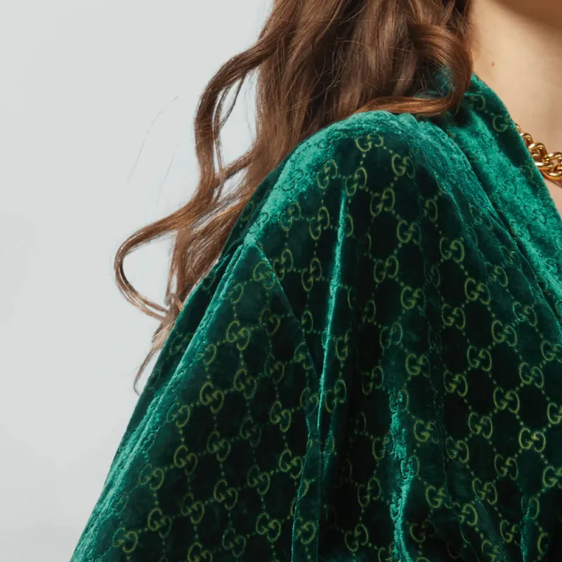GUCCI GG jacquard Velvet Shirt-4