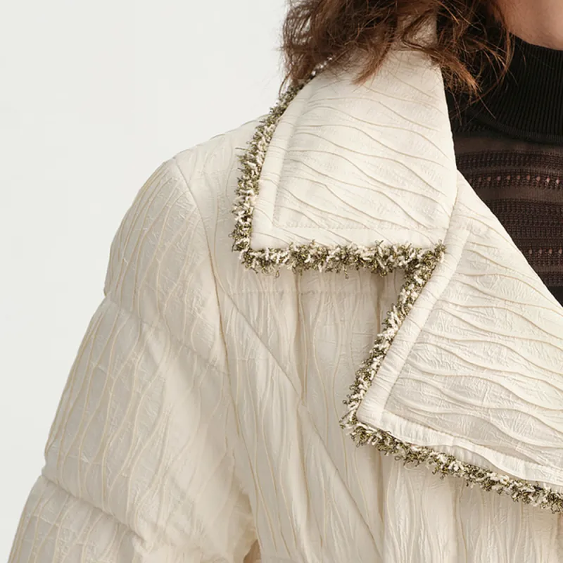 KARL LAGERFELD FW23 Down Jacket Women's Apricot-4