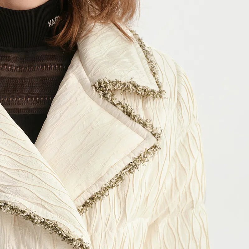 KARL LAGERFELD FW23 Down Jacket Women's Apricot-5
