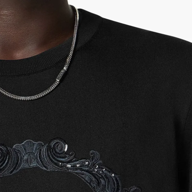 VERSACE Medusa Embroidered Crewneck Jumper-5