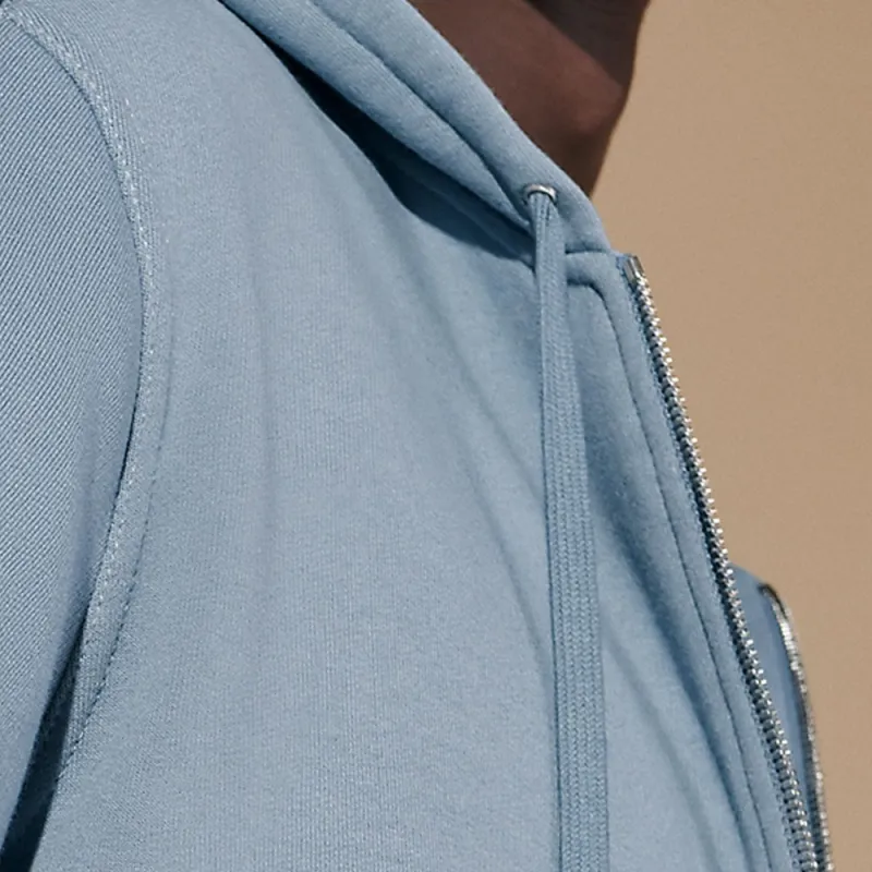 HERMES Sweatshirt Men's Light Gray Blue-4