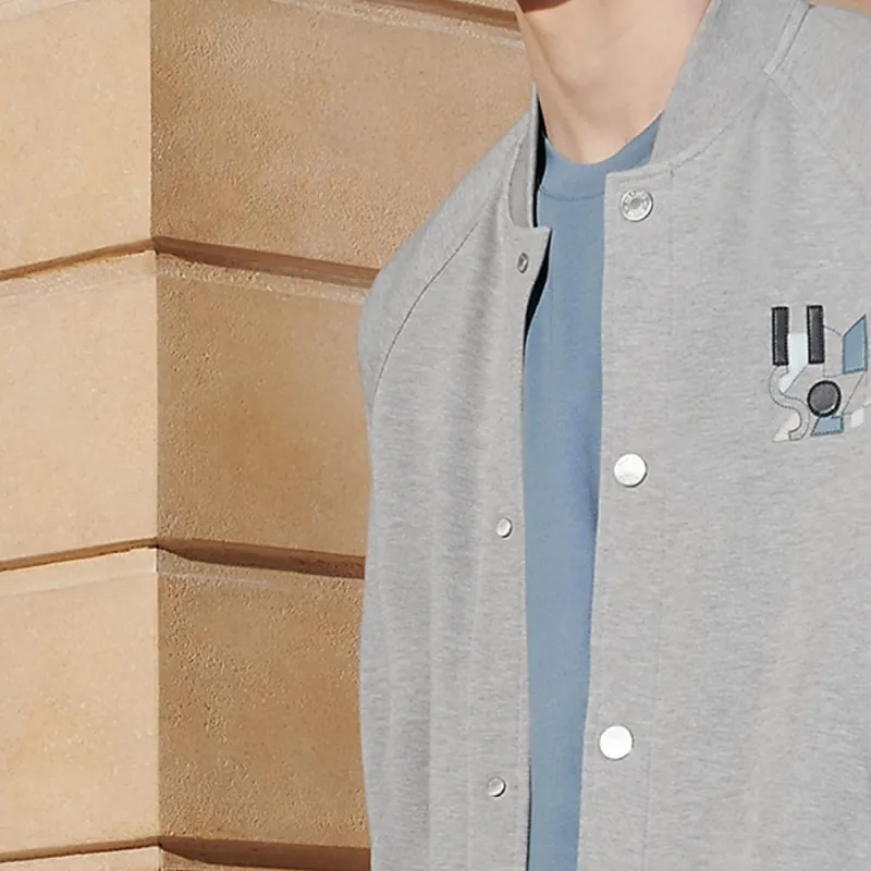 HERMES Jackets Coats Men's Light Gray-5
