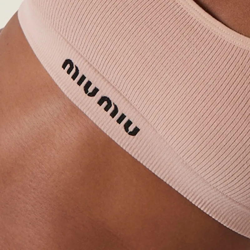 MIU MIU SS24 Sports Underwear Women's Beige-3