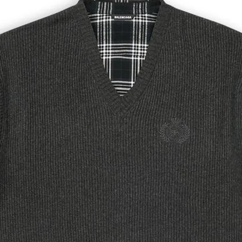 Balenciaga Hybrid V Neck Shirt-4