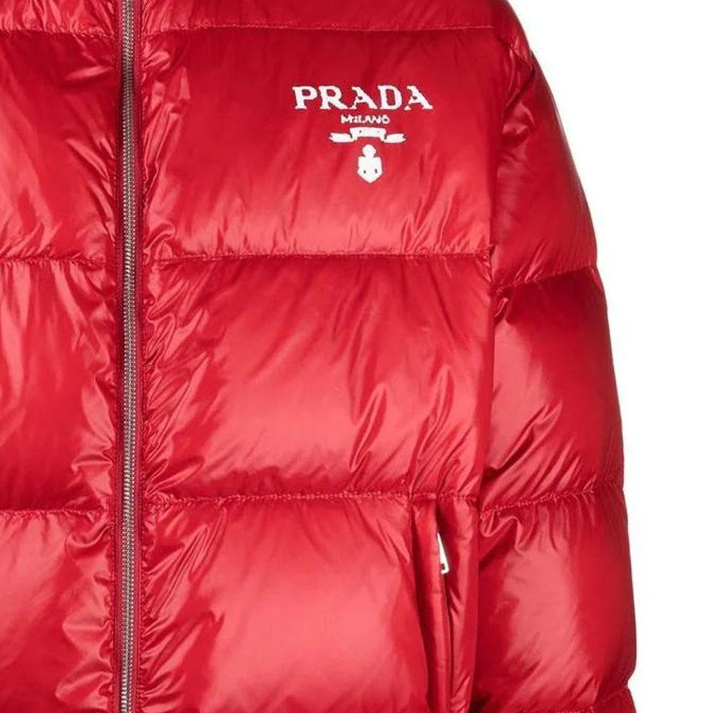 PRADA プラダ ロゴ ジャケット レッド 関税送料無料 PRADA Jackets Men Red - POIZON