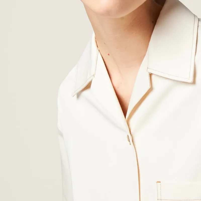 MIU MIU SS24 Short Sleeved Dresses Women's Beige-5