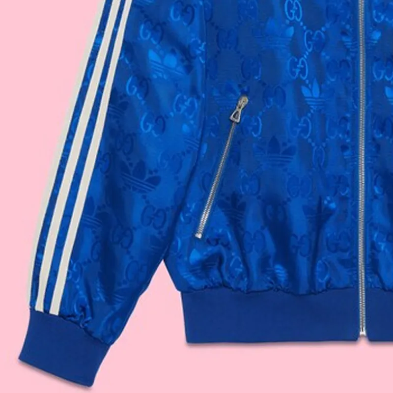 GUCCI X Adidas Gg Trefoil Jacquard Jacket-5