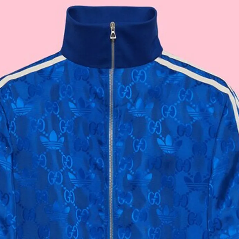 GUCCI X Adidas Gg Trefoil Jacquard Jacket-4