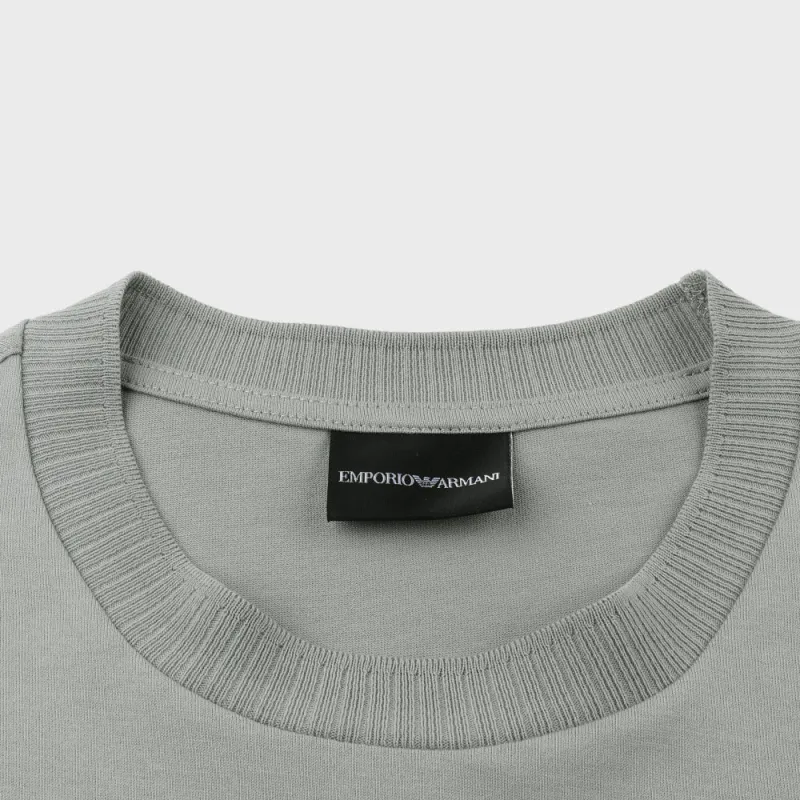 EMPORIO ARMANI EA SS24 T Shirt Men's Gray Green-3
