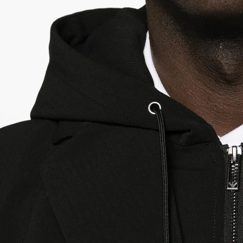 EMPORIO ARMANI Hooded Single breasted Blazer-5