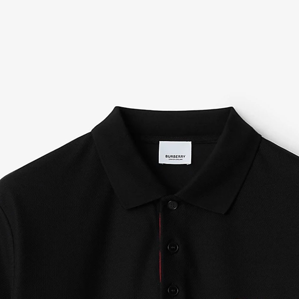 Burberry Brit L Black Polo Classic Shirt Nice Condition