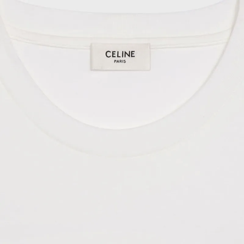 CELINE Loose T SHIRT In Cotton Jersey-4