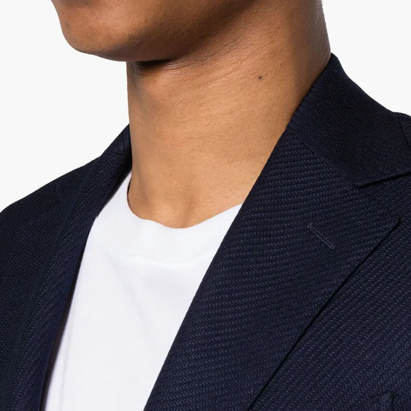 Corneliani Mélange effect Single breasted Blazer-4