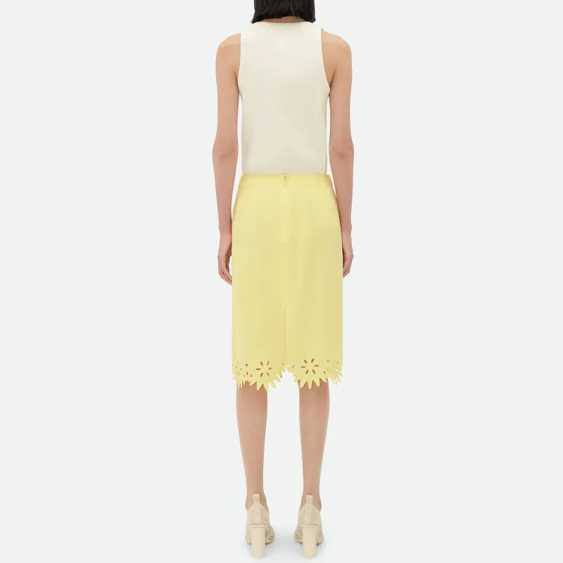 Bottega Veneta English Embroidery Skirt-2