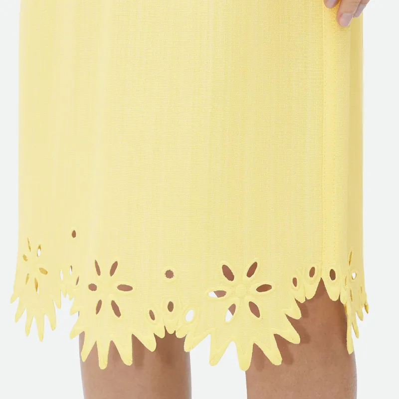 Bottega Veneta English Embroidery Skirt-5