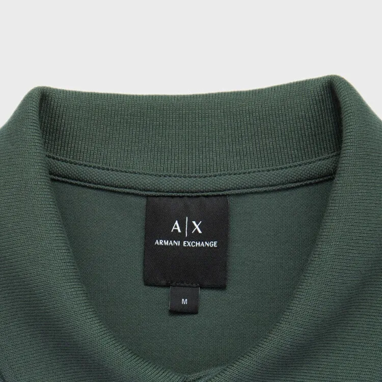 ARMANI EXCHANGE SS24 Polo Shirt Men's Green-5