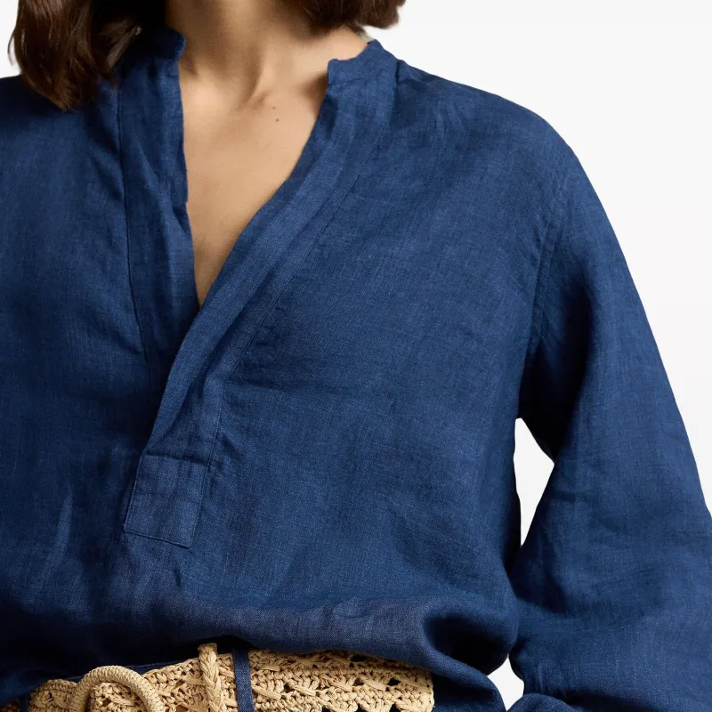 Polo Ralph Lauren Linen V-neck Blouse-4
