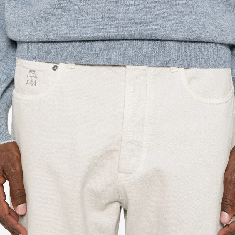 Brunello Cucinelli Mid rise Tapered Jeans-4
