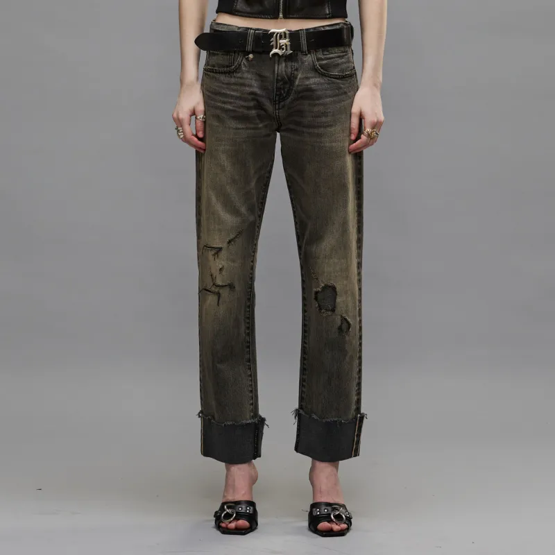 R13 Romeo Cuffed Jeans-1