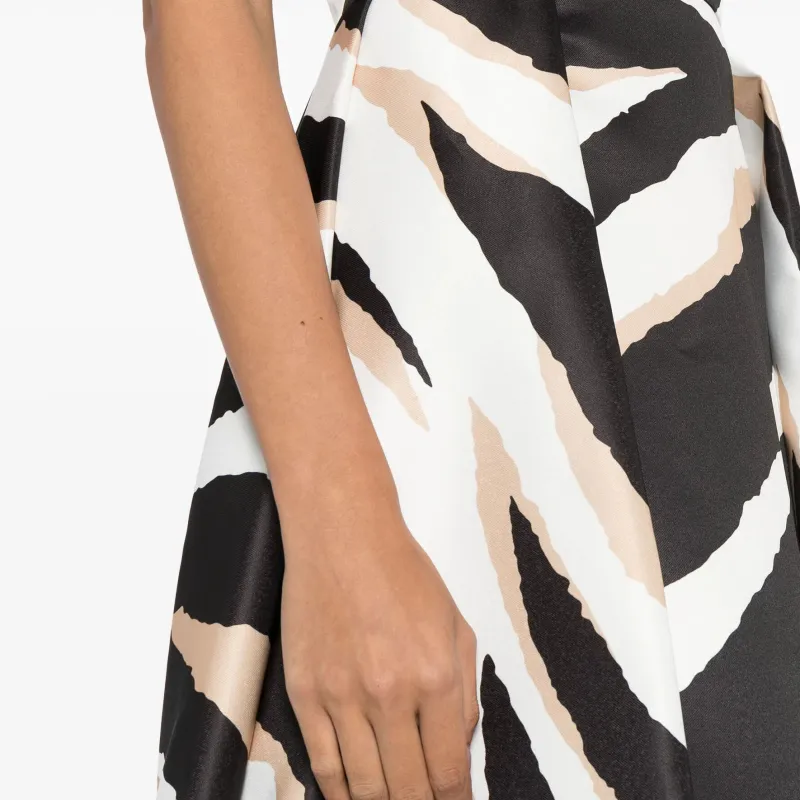 ELIE SAAB Zebra print Silk Gown-4