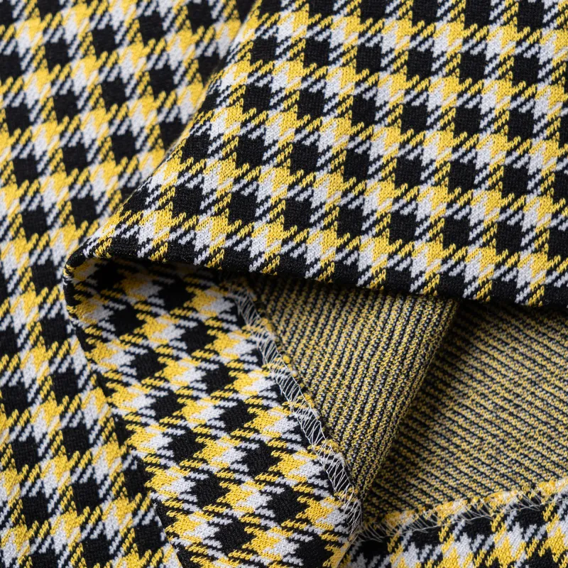 MIU MIU Casual Short Skirts Women's Yellow Black-4