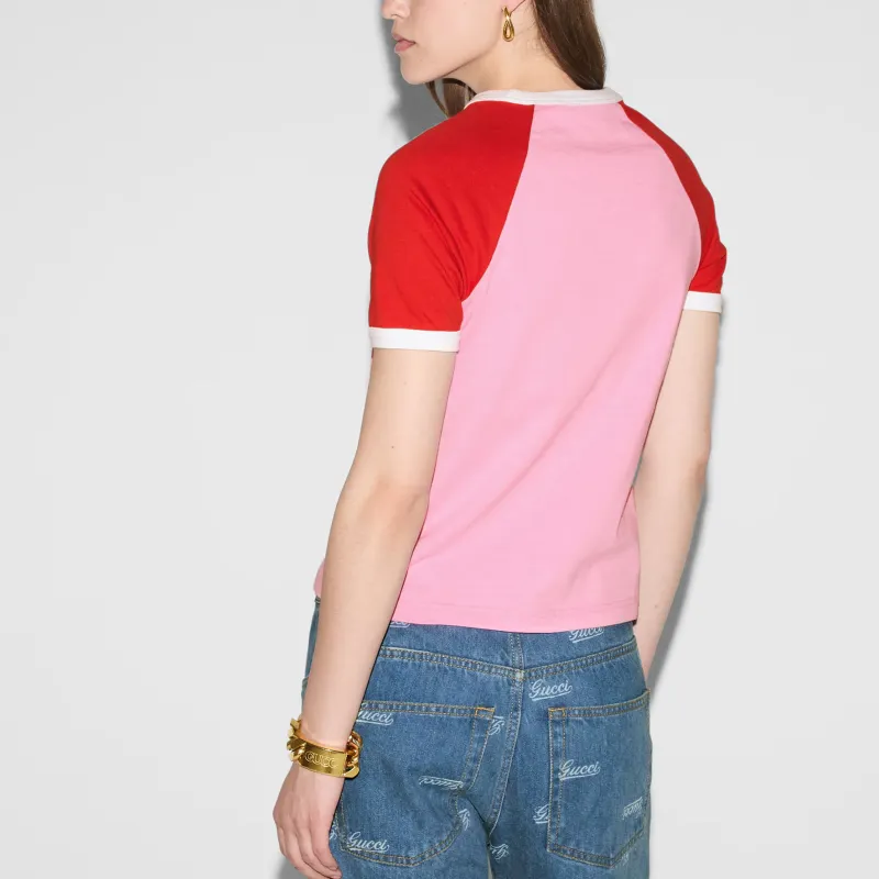 GUCCI Logo print Cotton T shirt-2