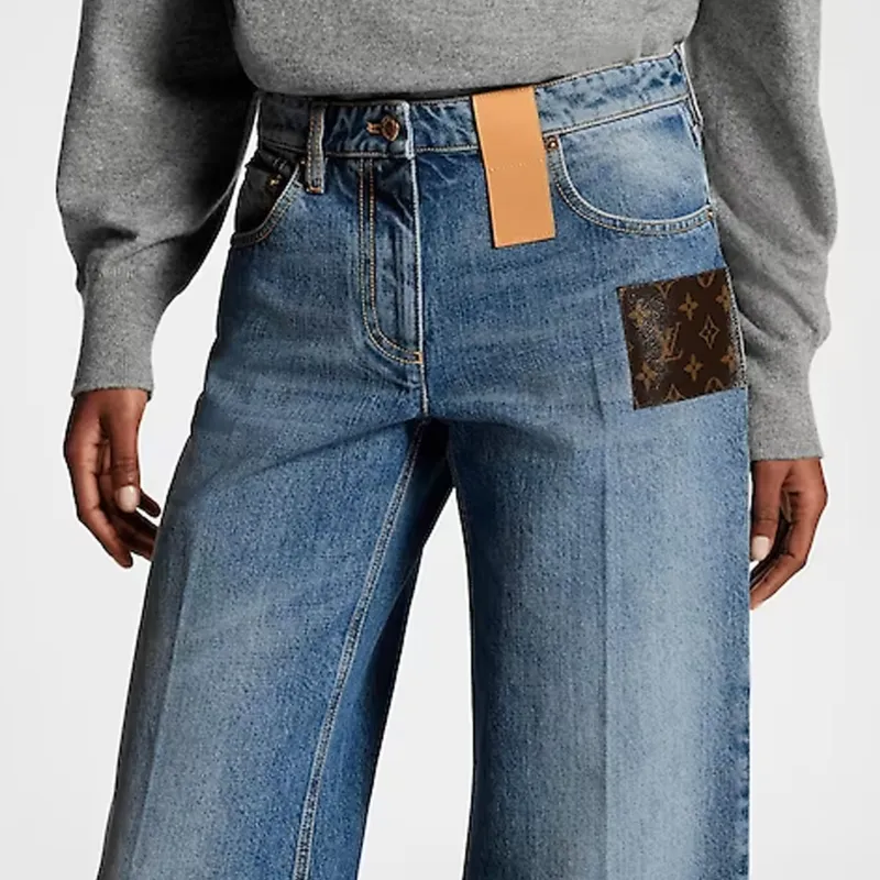 LOUIS VUITTON Jeans Women's Blue-3