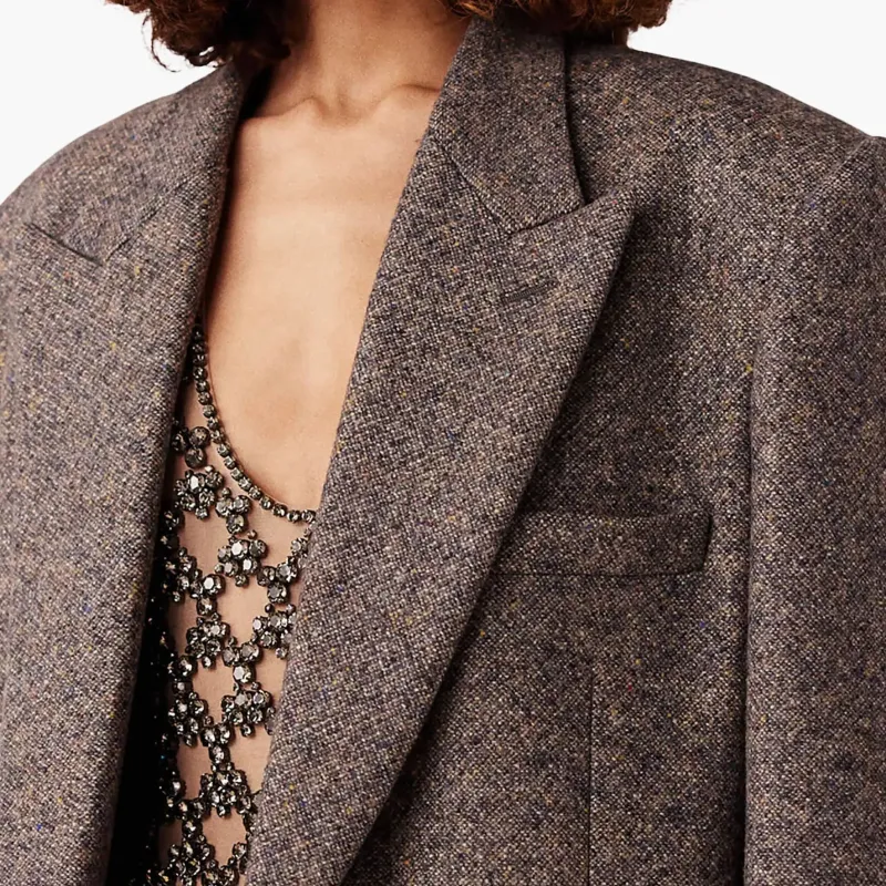 Stella McCartney Double Breasted Straight Hem Coat-5