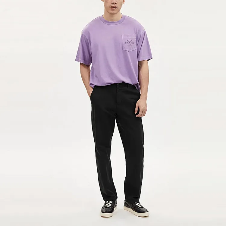 COACH FW23 Casual Pants Men's Black-1