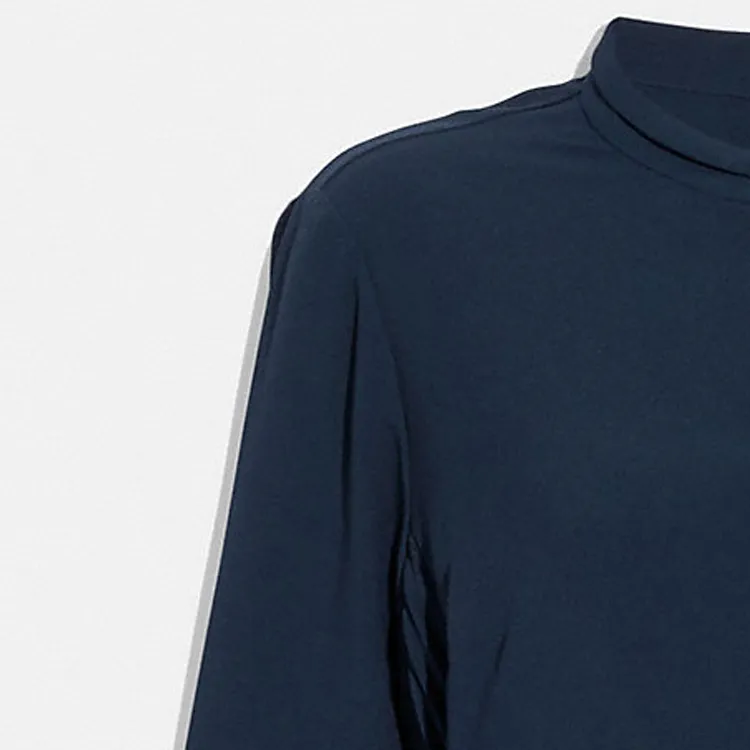 COACH Long-Sleeved Dresses Women's Marine Blue-3