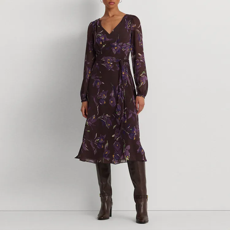 Polo Ralph Lauren Long Sleeved Dress Women's Multicolor-1