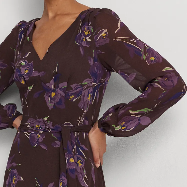 Polo Ralph Lauren Long Sleeved Dress Women's Multicolor-4