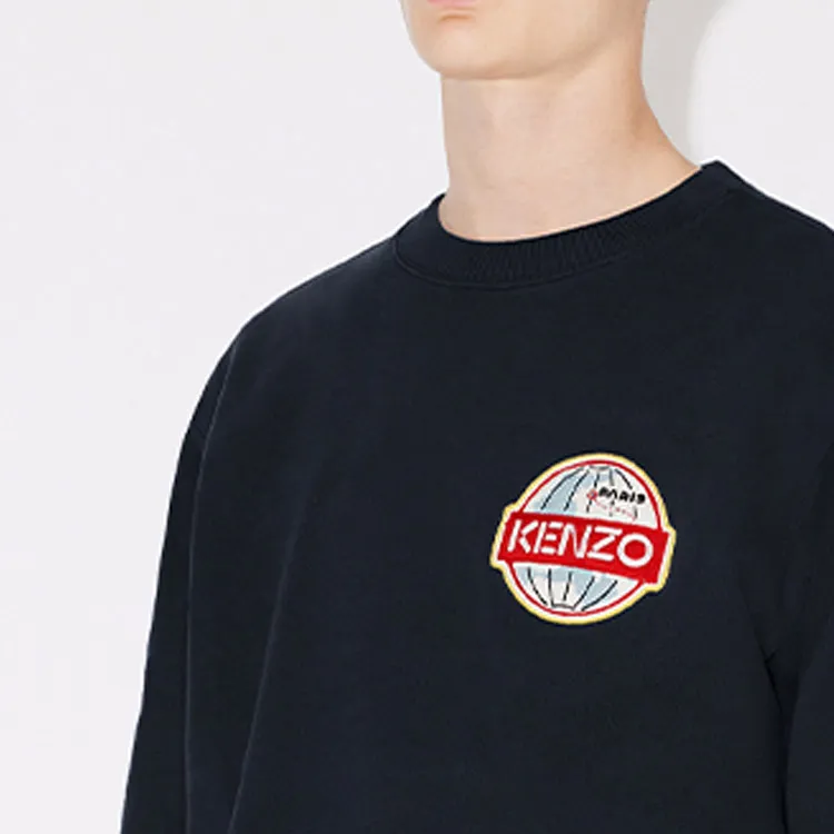 KENZO Travel Logo Patch Crewneck Sweatshirt-5