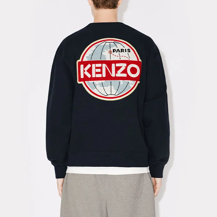 KENZO Travel Logo Patch Crewneck Sweatshirt-3