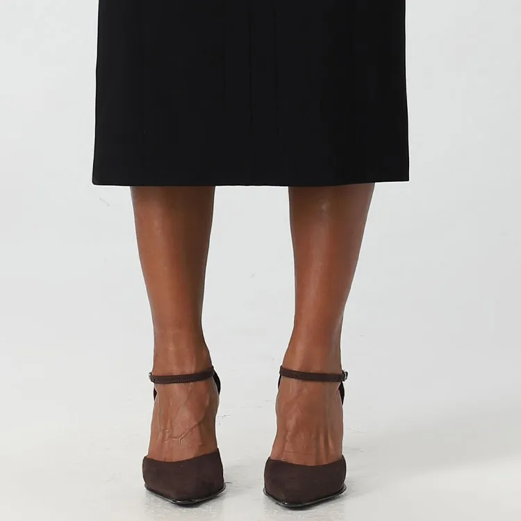 MaxMara Studio FW2 Sleeveless Dress Women's Black-3