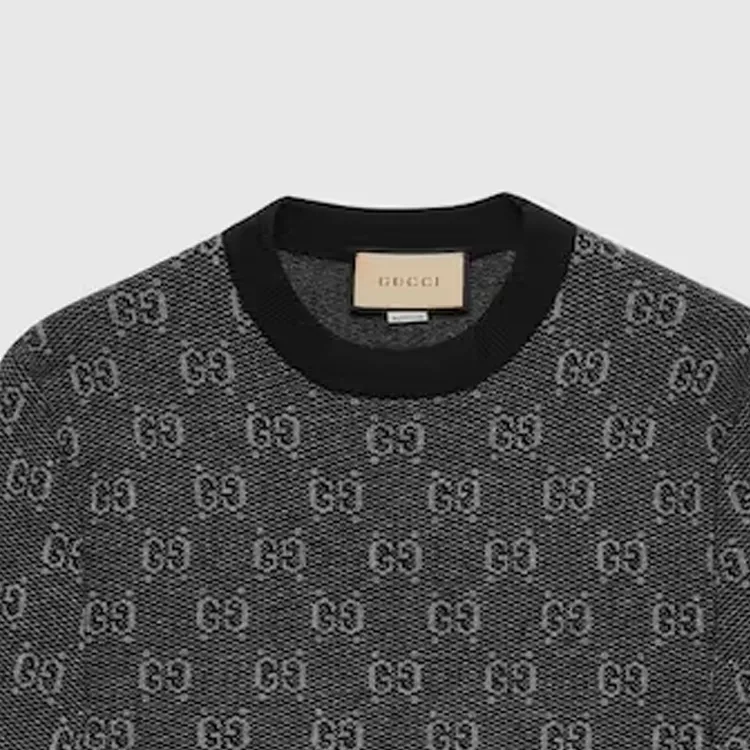 GUCCI Monogram Jacquard Knit Jumper-4