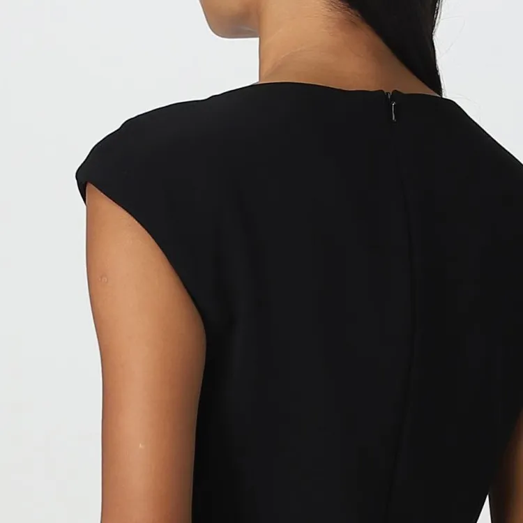 MaxMara Studio FW2 Sleeveless Dress Women's Black-4