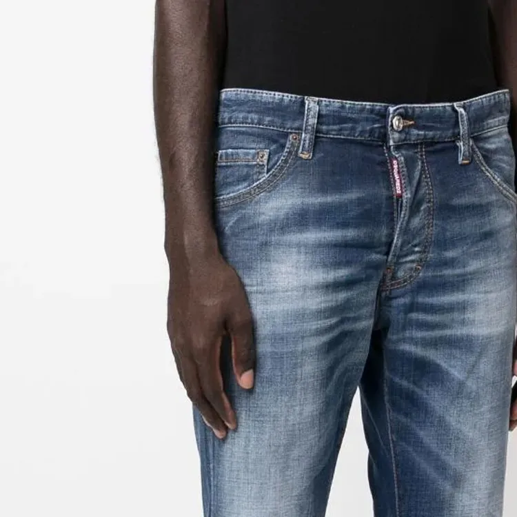DSQUARED 2 Logo Patch Distressed Slim Fit Jeans-8