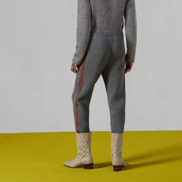 GUCCI Web Stripe Track Pants-6