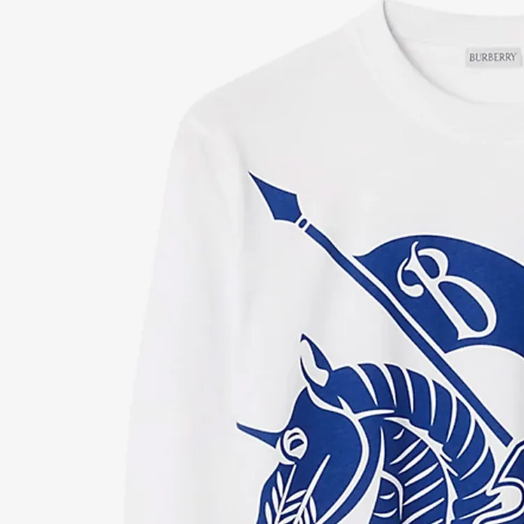 Burberry EKD Printed Long Sleeved T Shirt-1